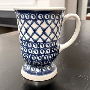 Polish Pottery ~Pedestal Mug ~Handmade in Poland ~Boleslawiec
